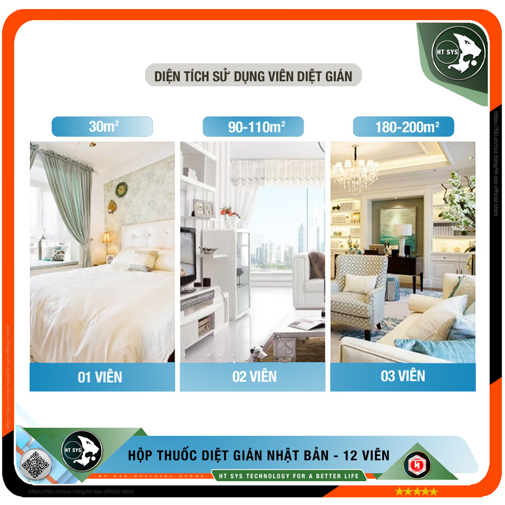 Thuốc Diệt Gián Nhật Bản HT SYS EARTH - Hộp 12 Viên - Cách Diệt Gián An Toàn Hiệu Quả Cho Con Người Và Vật Nuôi