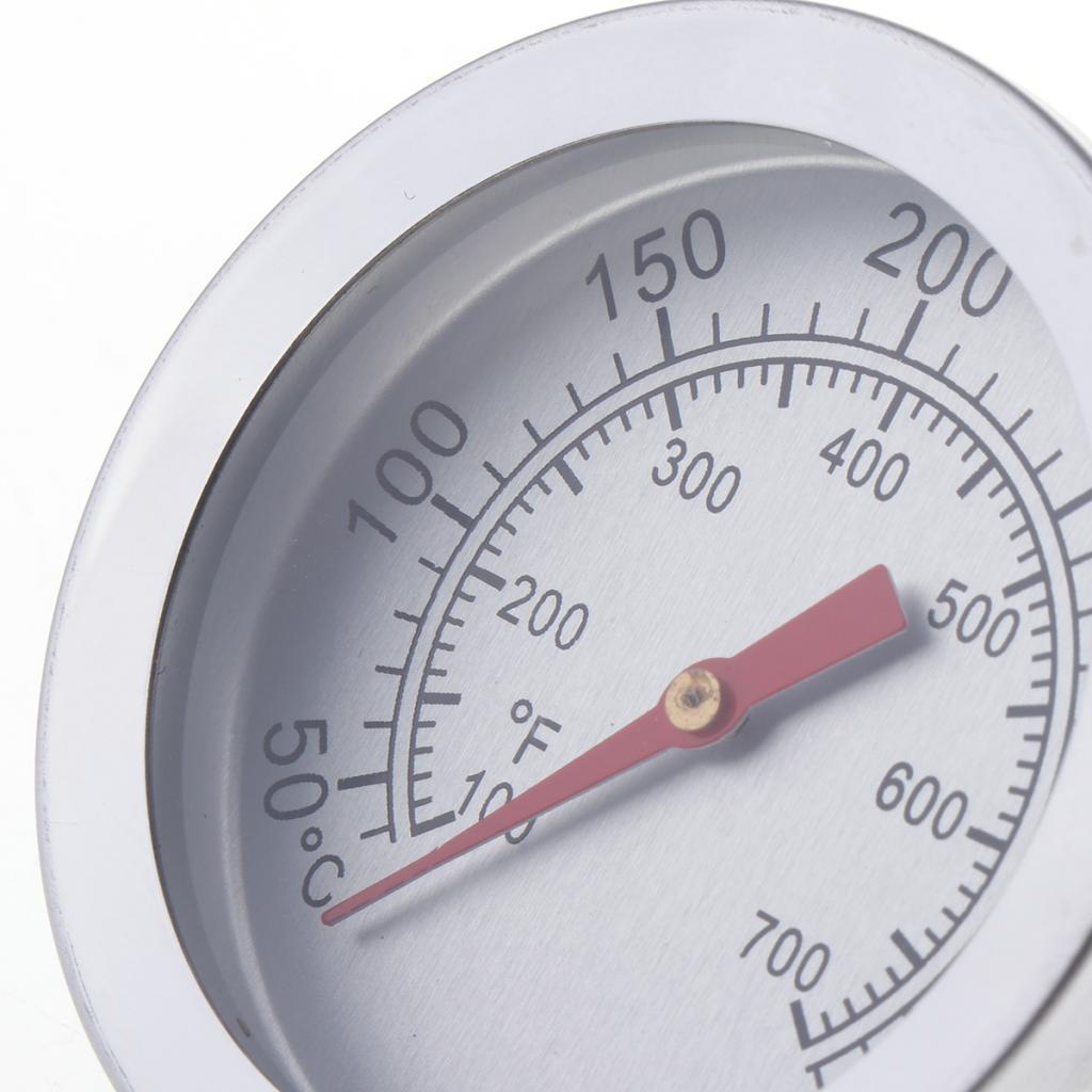 10 Pcs BBQ Grill Thermometer Stainless Steel 100-700°F Temperature Gauge