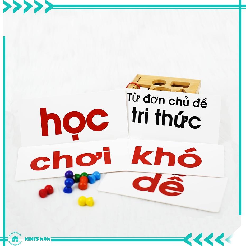 Bộ Thẻ Từ đơn - 100 thẻ - in 1 mặt (0-6 tuổi)