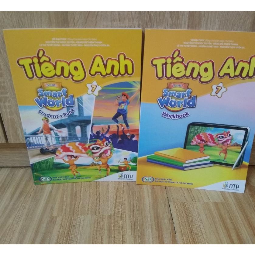 set bìa bao +tiếng anh smart world (bh+bt) lớp 6 ,7 theo chương trình mới