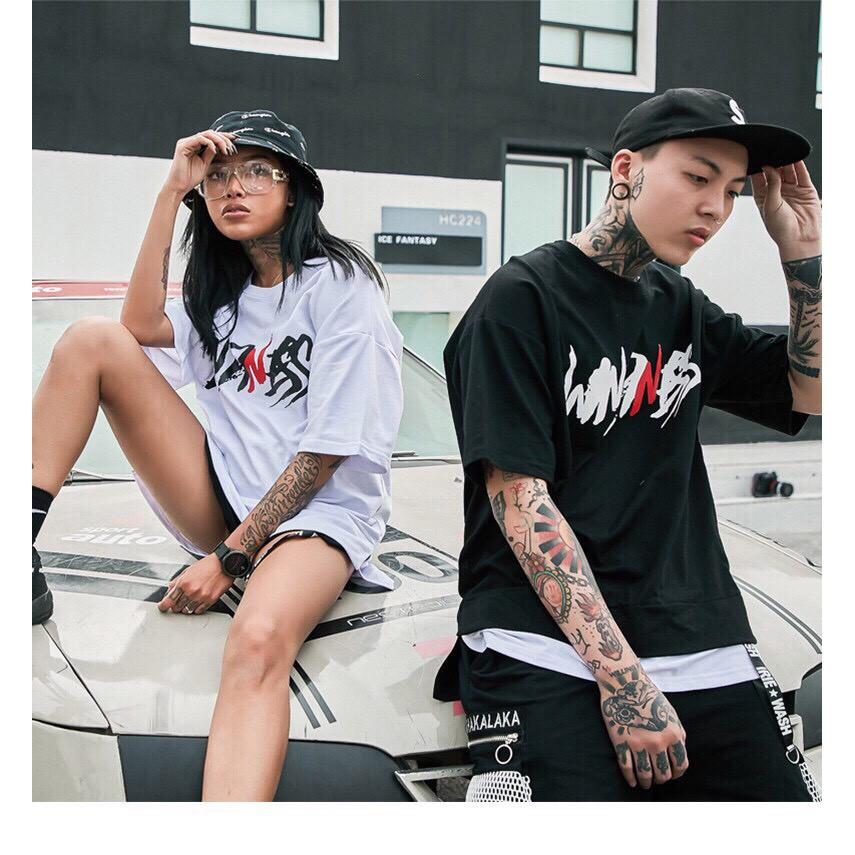 Áo phông nam tay lỡ vải thun cotton