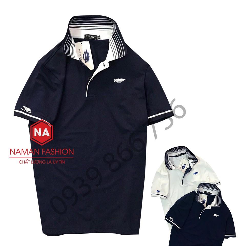 Áo phông nam️ Hàng VNXK ️Áo thun nam có cổ Pegasus cao cấp