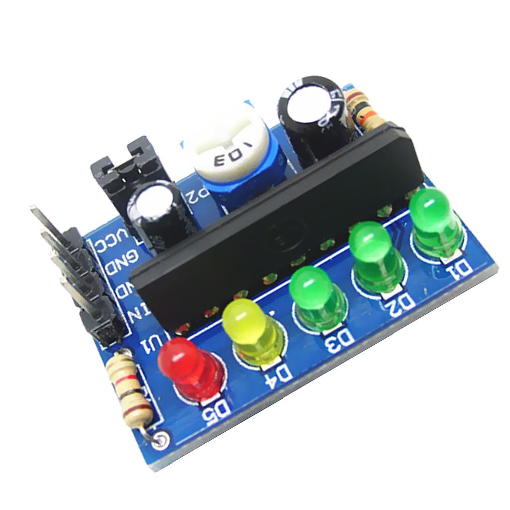 5 LED Meter Audio Level Indicator / Power Meter Level Indicating 3.5V-12V