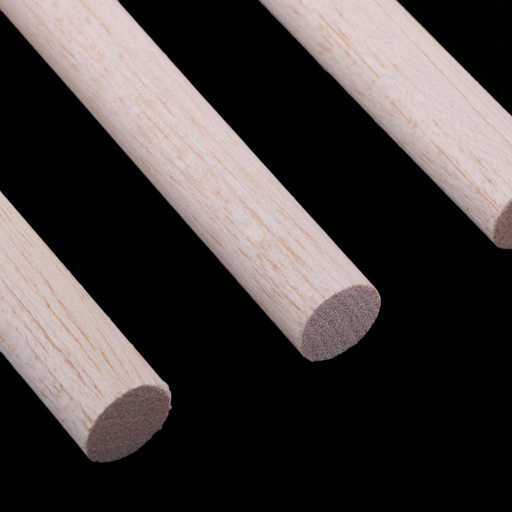 2x 5/10x Balsa Wood Dowel Rod Stick DIY Craft Model Wood Building Constructions