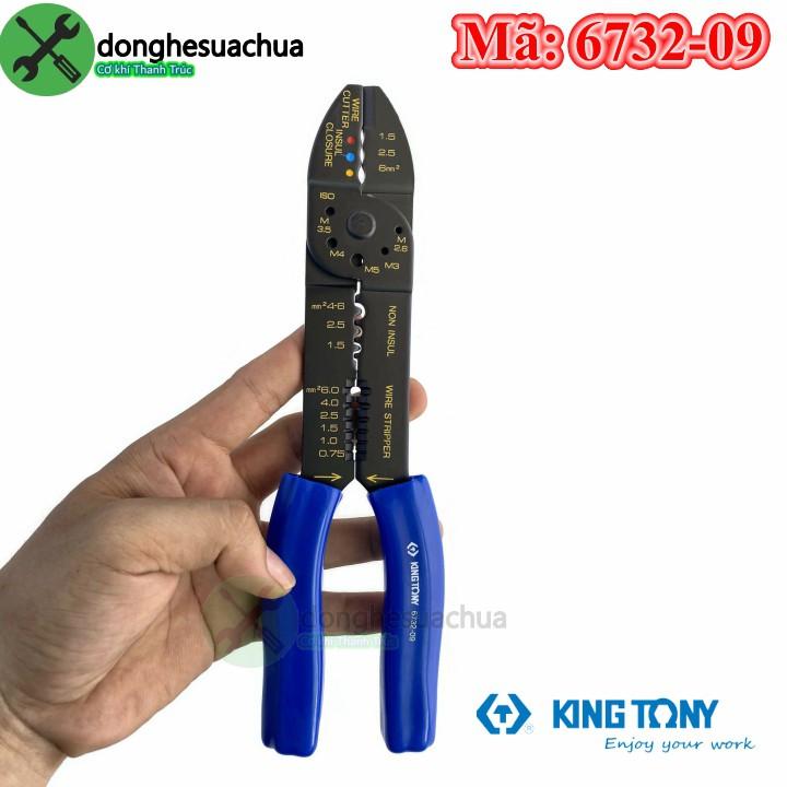 Kìm tuốt dây điện Kingtony 6732-09 tuốt , cắt , bấm cos