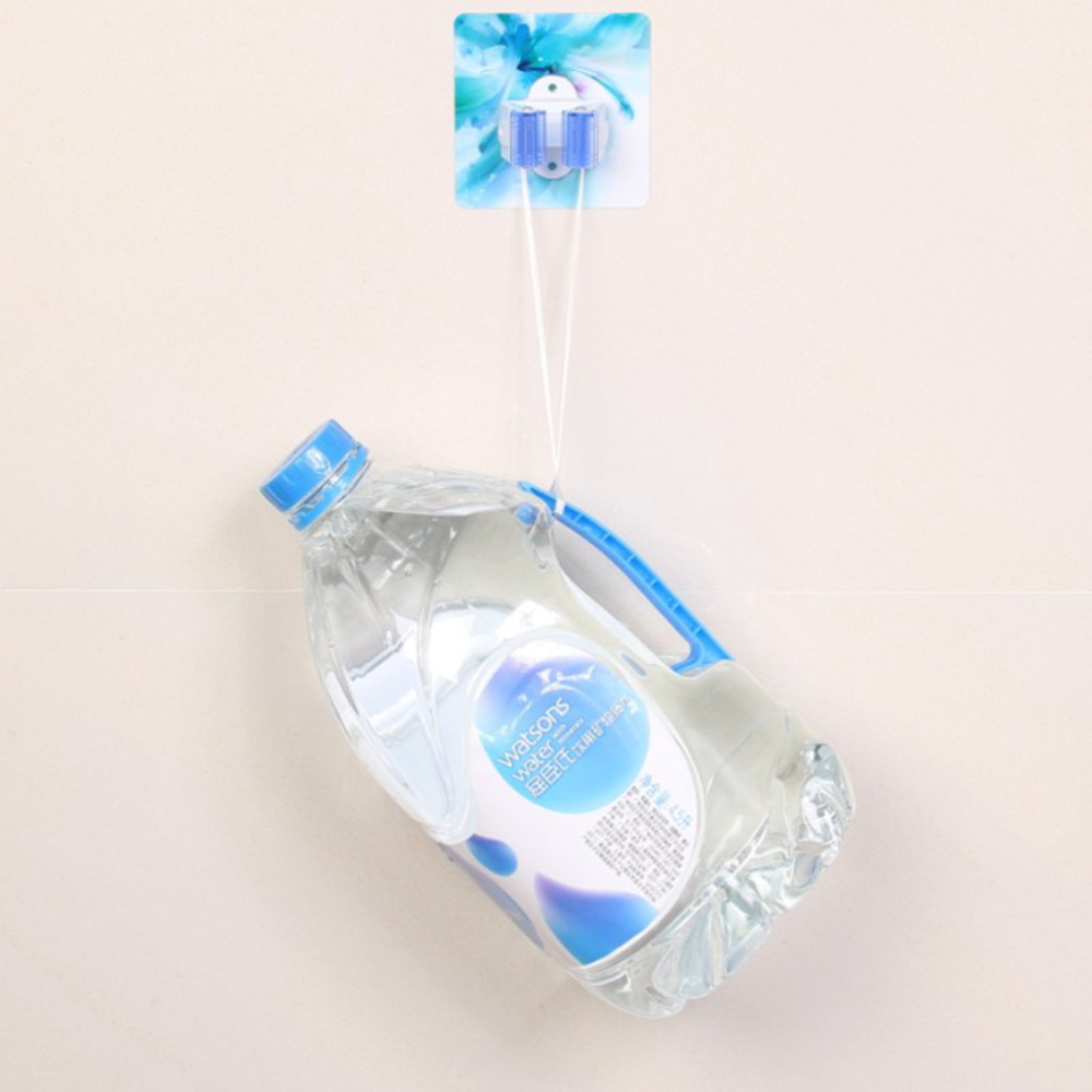 Dụng cụ dán tường treo chổi, cây lau nhà, dụng cụ nhà bếp chịu lực 5kg - Giao màu ngẫu nhiên