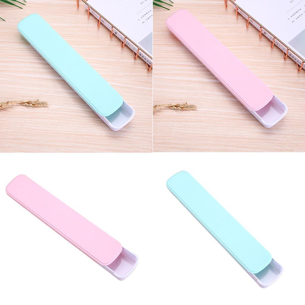 2 Pieces  Portable Travel Tableware Storage Boxes for Flatware