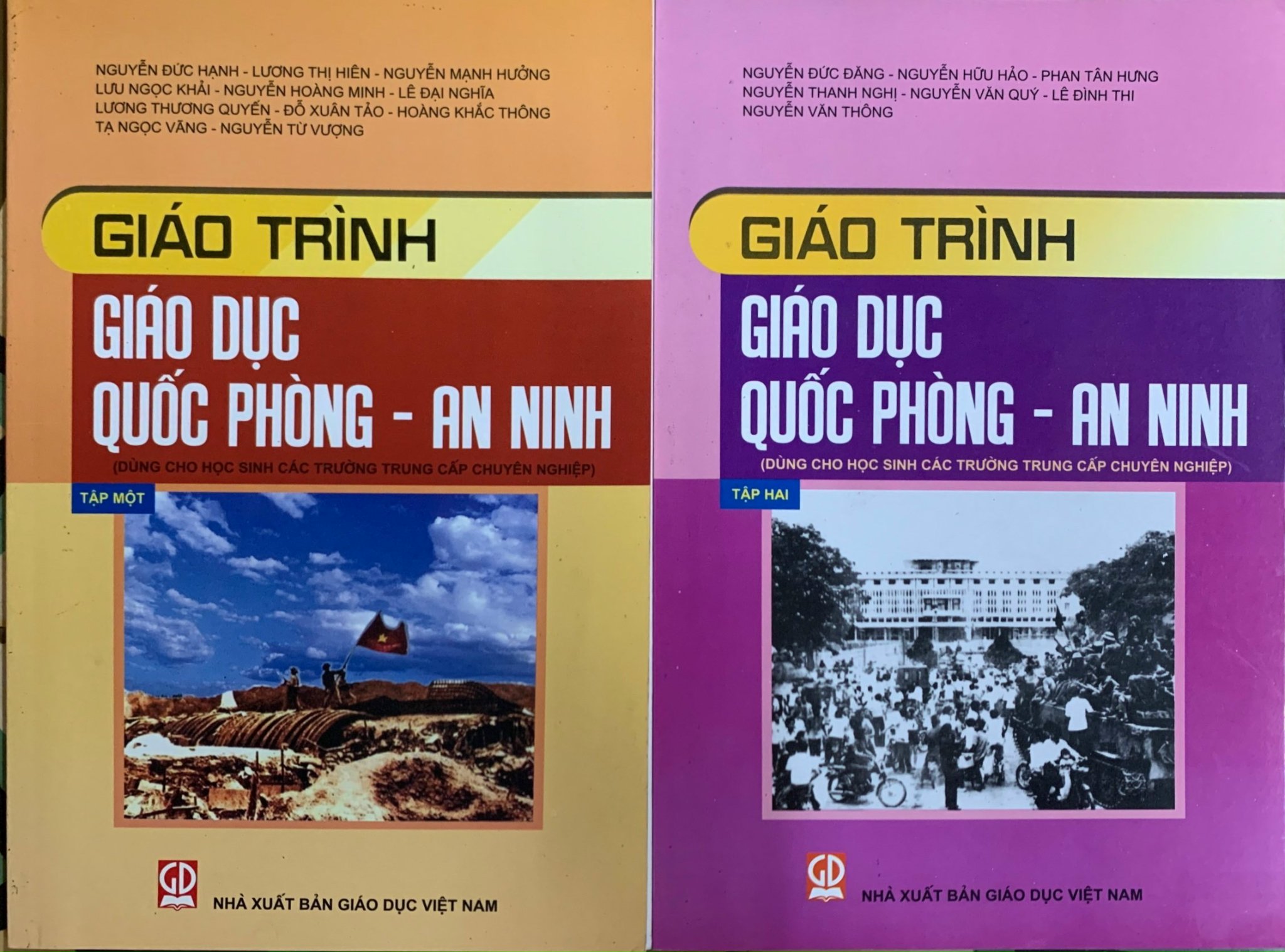 Combo Giáo Trình Giáo Dục Quốc Phòng - An Ninh Tập 1 + Tập 2