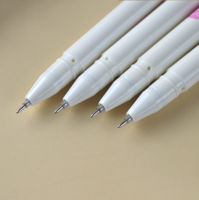 Bút gel xóa được M&amp;G - ngòi 0.38mm - Mực màu xanh nhạt- Hình và chữ trên thân bút đổi màu khi xoa lên vỏ bút-AKPA0114B2