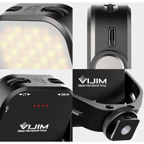 VIJIM VL66 (3200-6500K), Đèn LED xoay 360 độ, Pin tích hợp 2000mAh - Hàng Chính Hãng