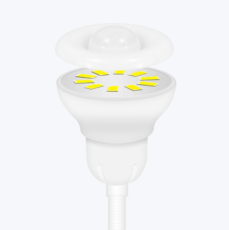 Đèn led cảm ứng chuyển động Veneian 220V/5W, tự sáng khi phát hiện chuyển động, ánh sáng vàng ấm, hỗ trợ xoay 360 độ, có thể thay đổi hướng sáng