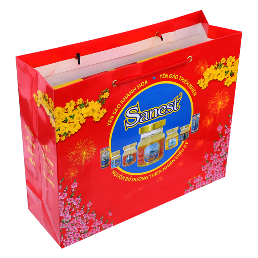 Hộp 6 Hũ Nước Yến Sào Sanest Không Đường