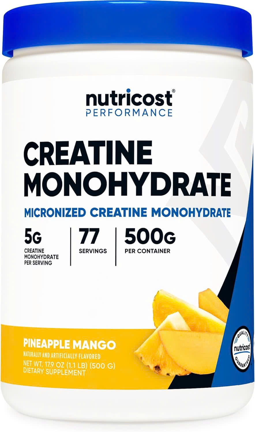 Nutricost Creatine Monohydrate (500G), Hỗ Trợ Tăng Sức Mạnh Cơ Bắp, Phục Hồi Năng Lượng