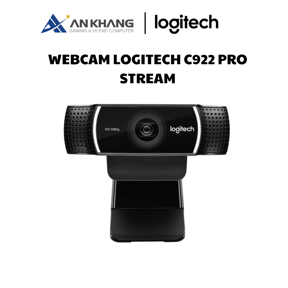 Webcam Logitech C922 Pro Stream - Hàng Chính Hãng - Bảo Hành 12 Tháng