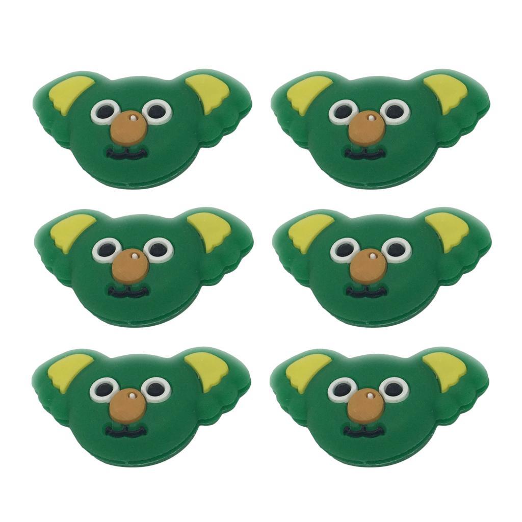 6 Pieces Tennis Racquet Damper Shock Absorber for Tennis Racket