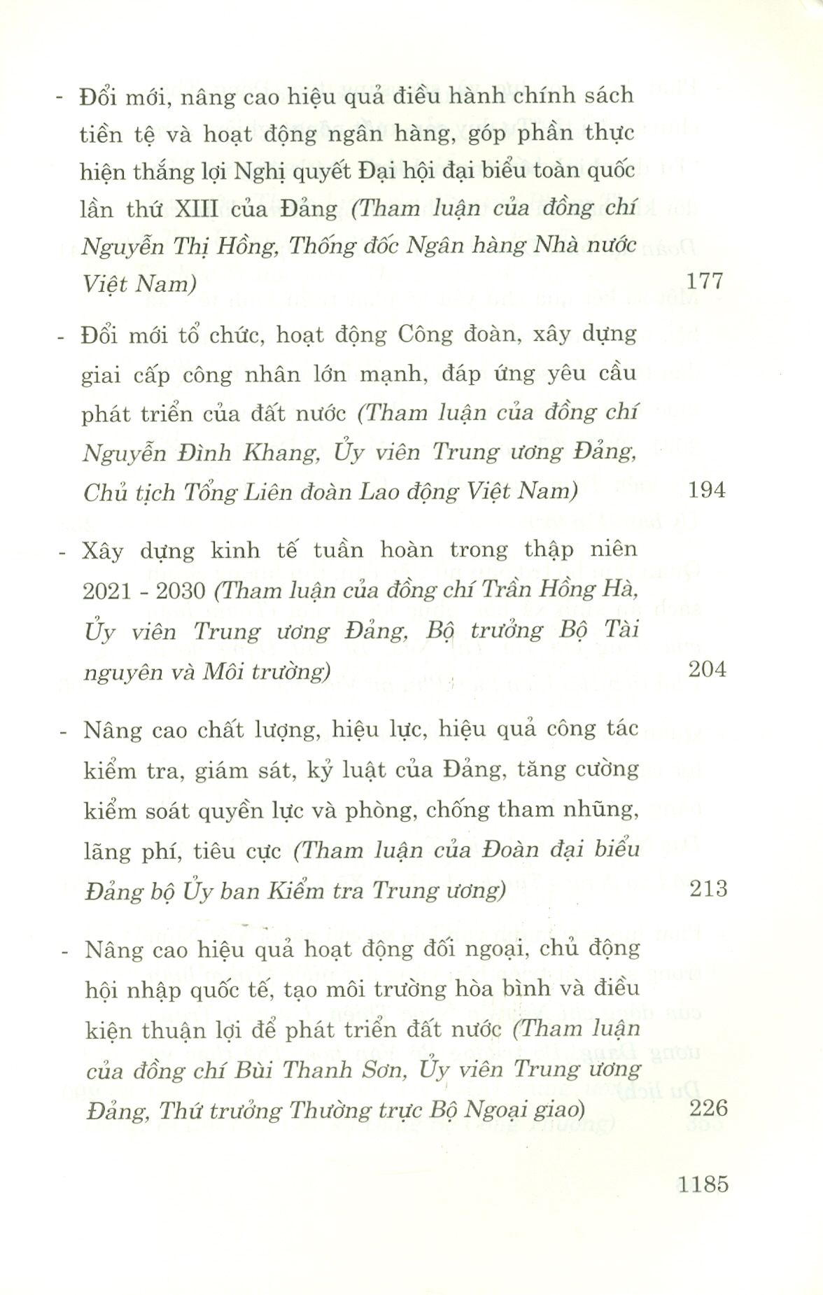 Tham Luận Đại Hội Đại Biểu Toàn Quốc Lần Thứ XIII