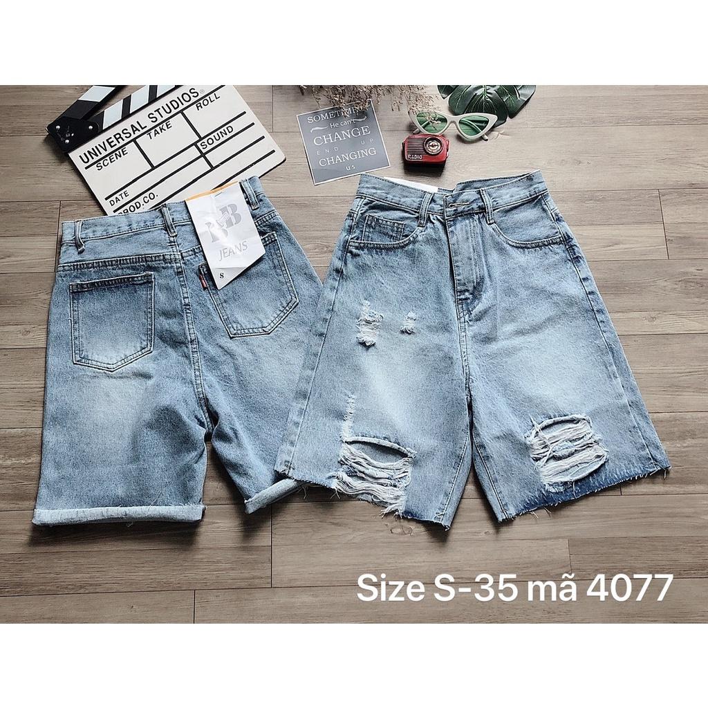 Quần Short Ngố Jean Nữ Hàng VNXK Cao Cấp ( From tới 70kg