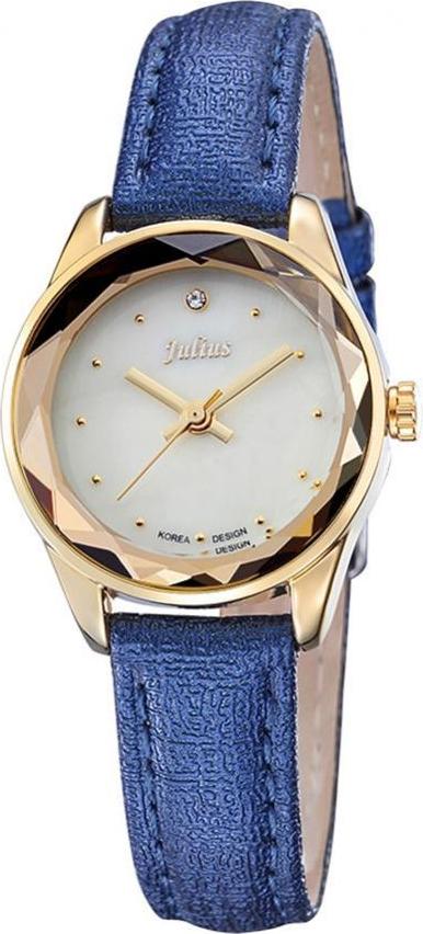 Đồng Hồ Nữ Quai Da Julius JA-723E - Quai Xanh