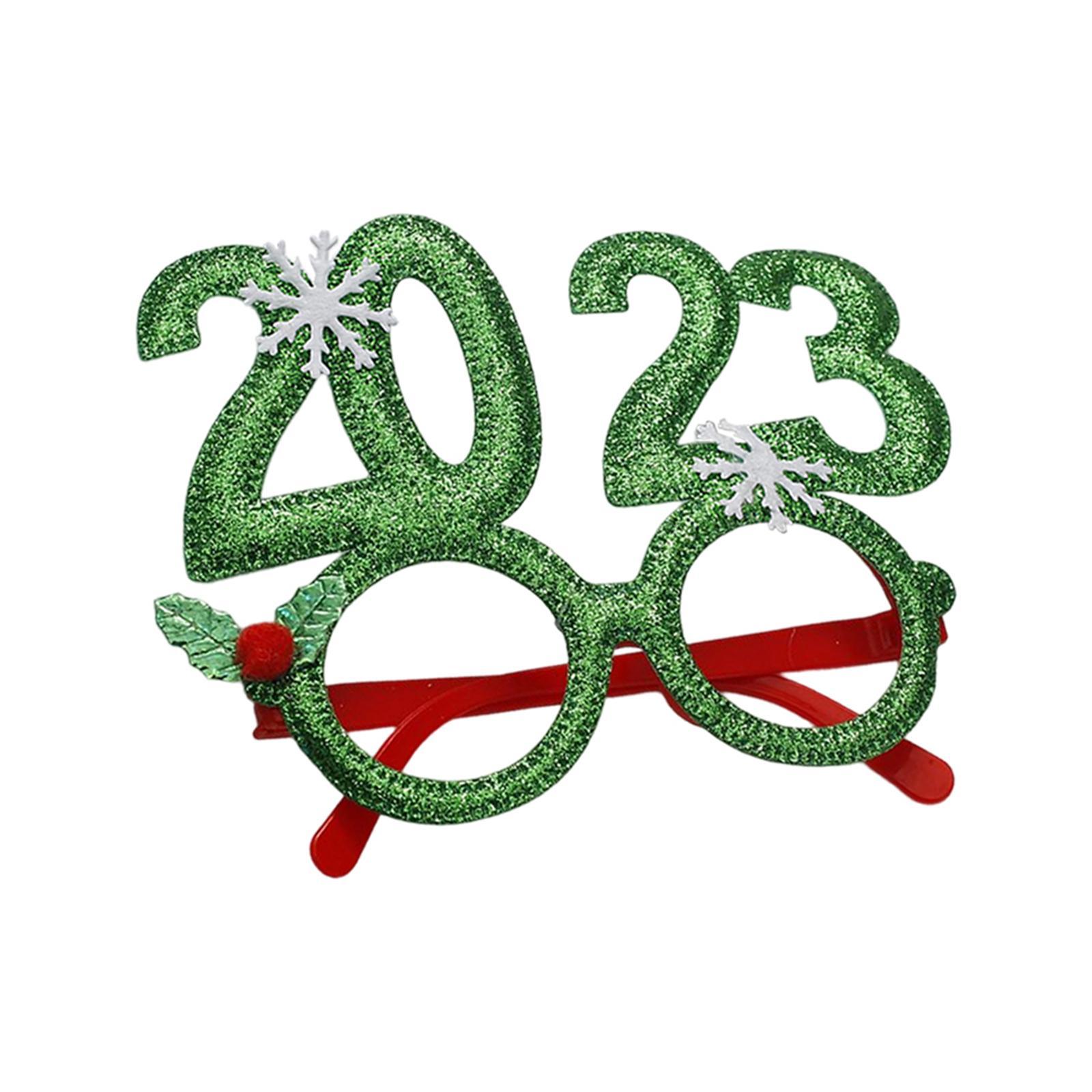 Christmas Glasses Prop Kit Christmas Decoration Costume Glasses Cosplay Glasses for Cosplay