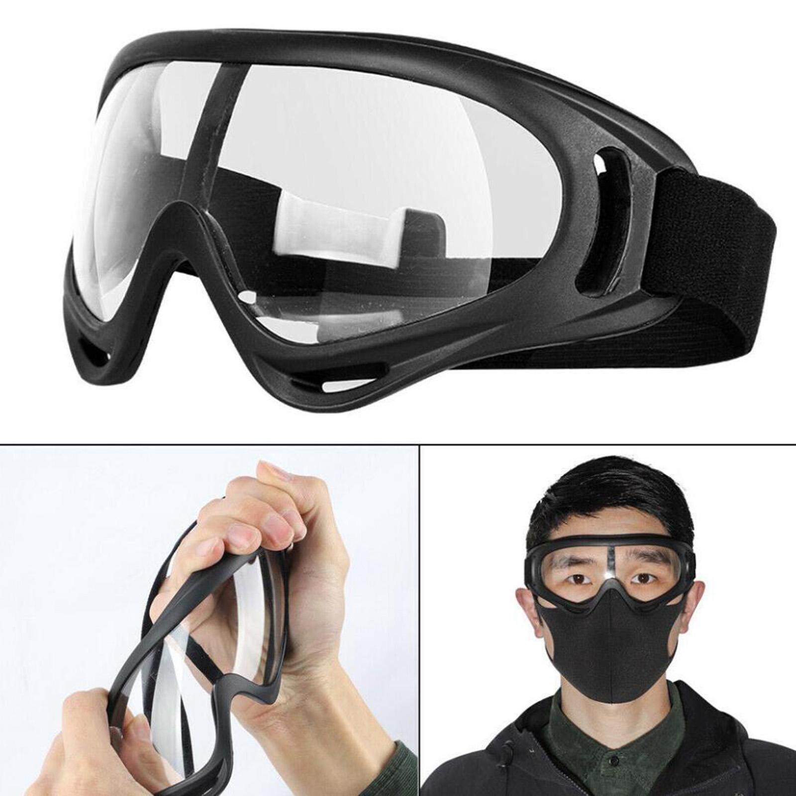 Protective Goggles Safety Anti Fog/Splash/Scratch Goggle Over Glasses Clear Eye Protection-Perfect for Construction, DIY, Shooting, Welding, Lab