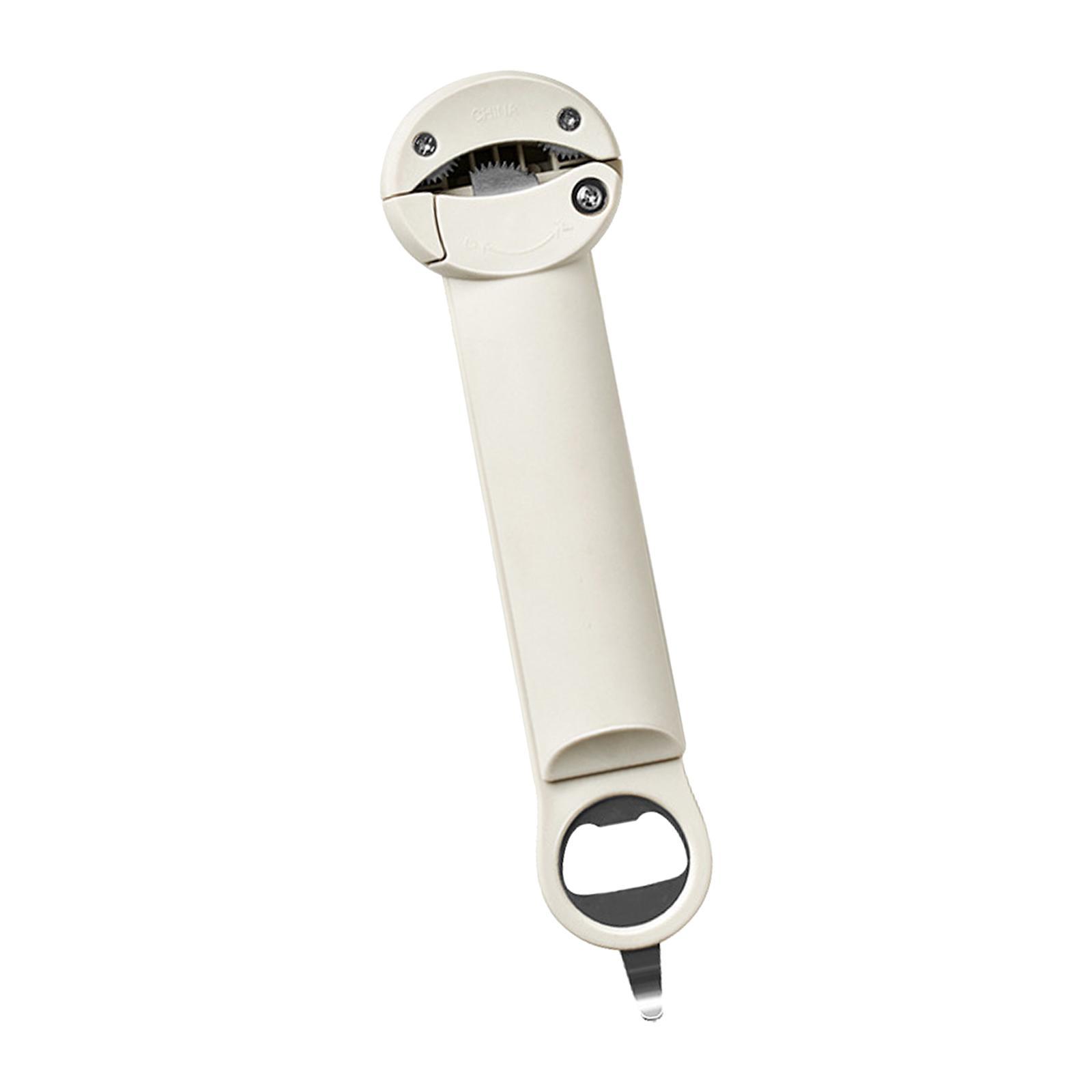 Manual Can Opener Adjustable Effortlessly Anti Slip Jars Openers