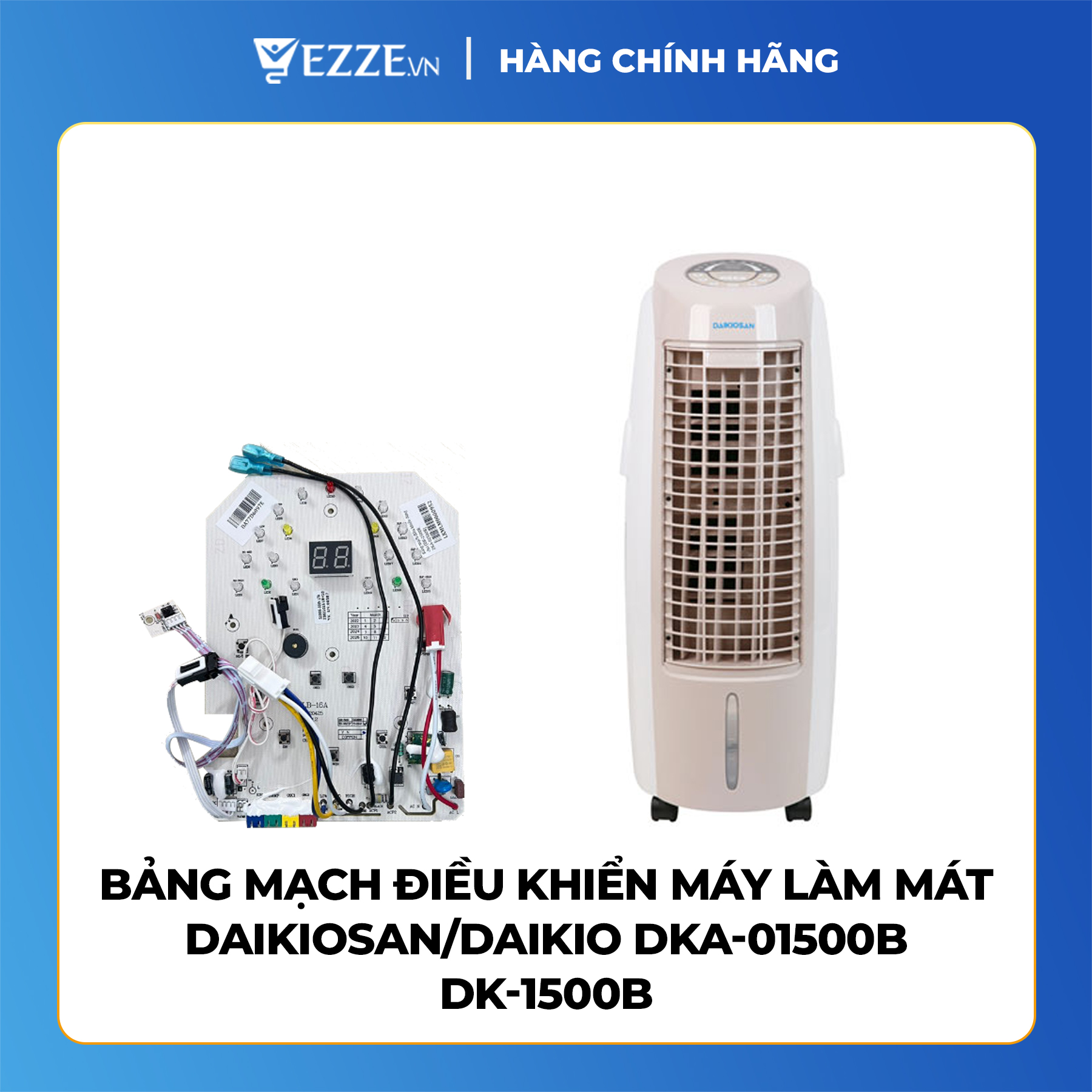 Bảng mạch điều khiển máy làm mát Daikiosan/Daikio DKA-01500B DK-1500B- Hàng chính hãng