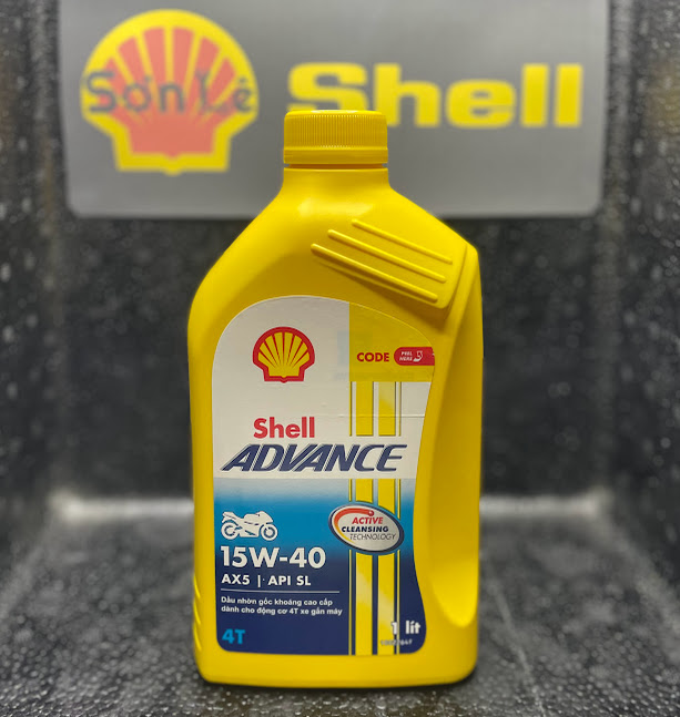 Shell vàng Ax5 1L. Dầu nhớt gốc khoáng cao cấp.