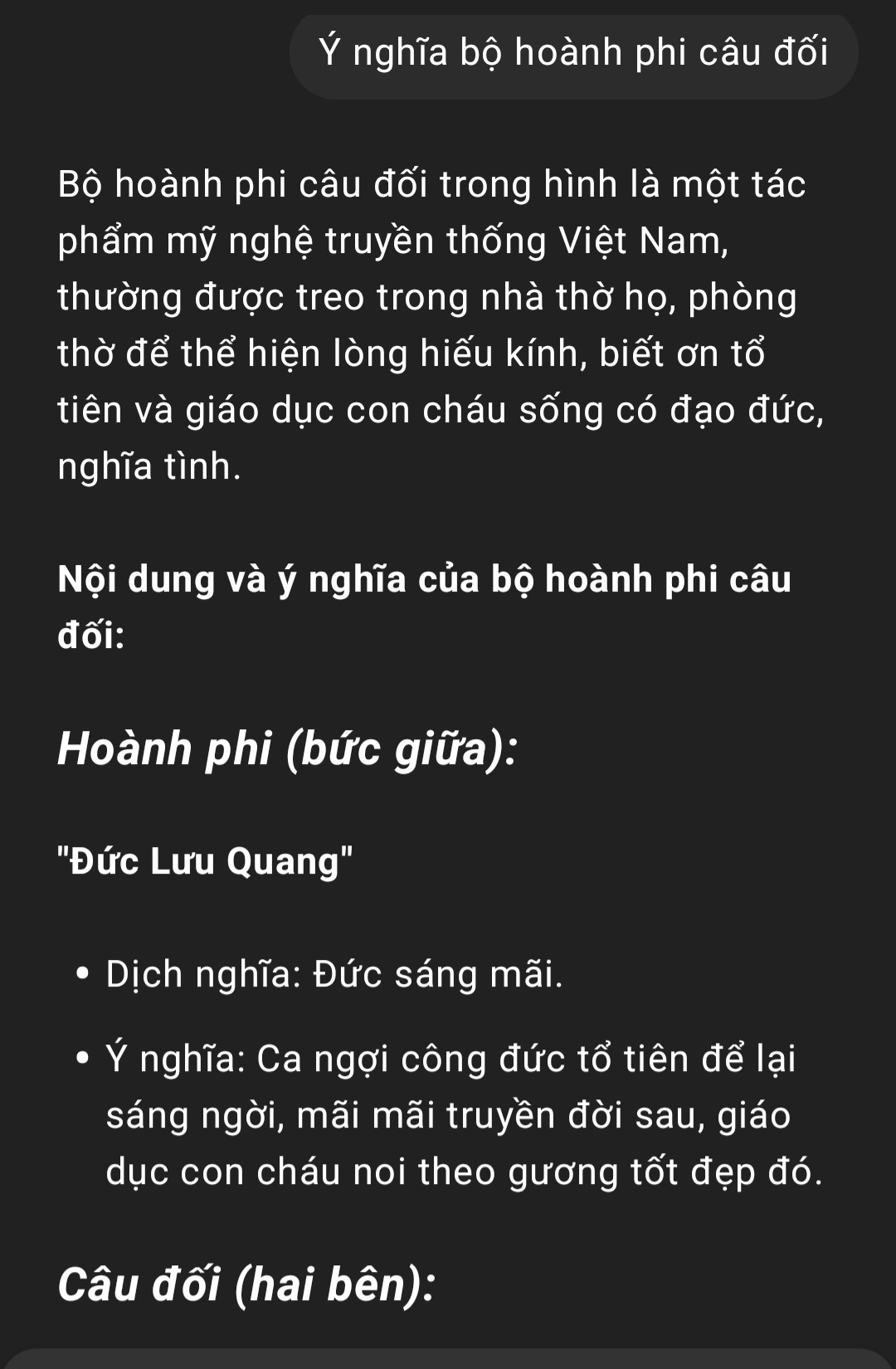 Bộ hoành phi câu đối bằng gỗ hương sơn pu giả cổ đẹp long lanh