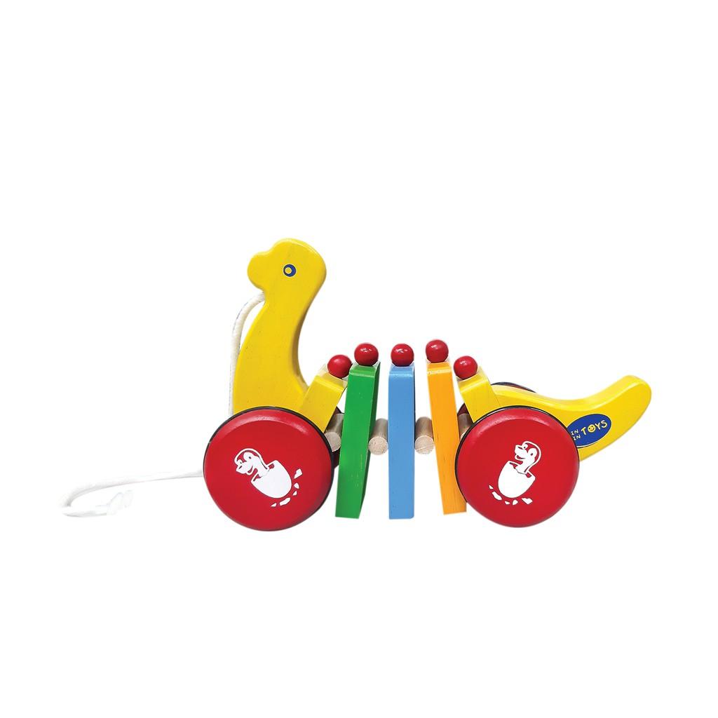 Đồ chơi gỗ Khủng long đi dạo | Winwintoys 67532 | Phát triển khả năng vận động và màu sắc | Đạt tiêu chuẩn CE và TCVN