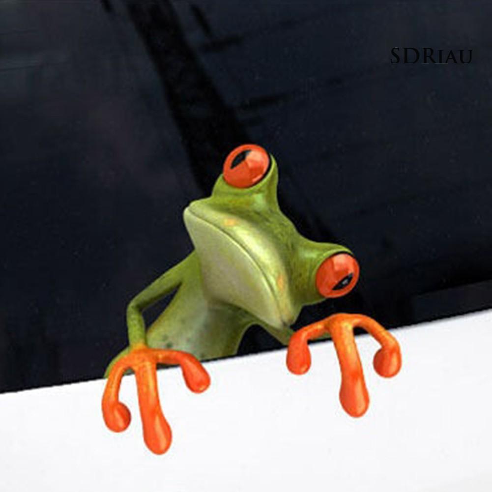 Sticker Dán Hình Con Ếch 3d