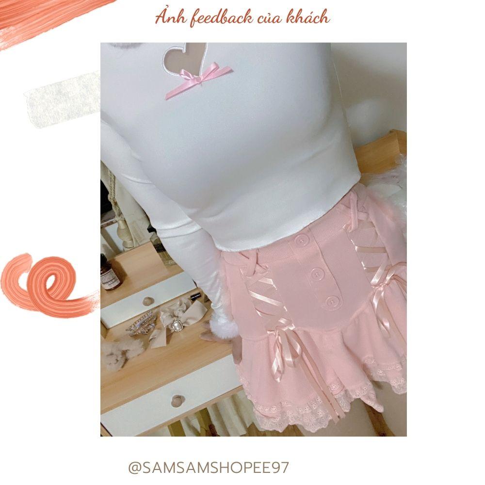 Chân váy ren tiểu thư siêu xinh