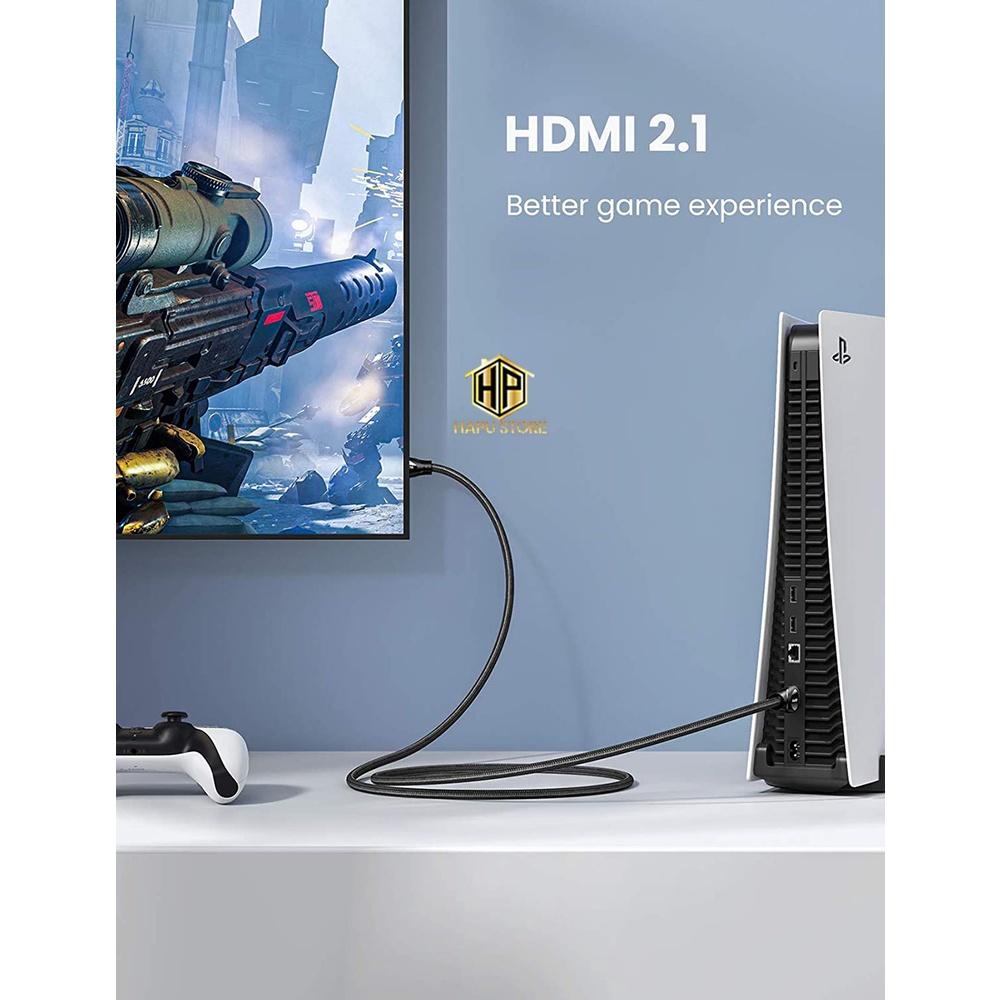 Cáp HDMI 2.1 Ugreen dài 1m - 2m - Dây HDMI 8K/60Hz cao cấp - Hàng Chính Hãng