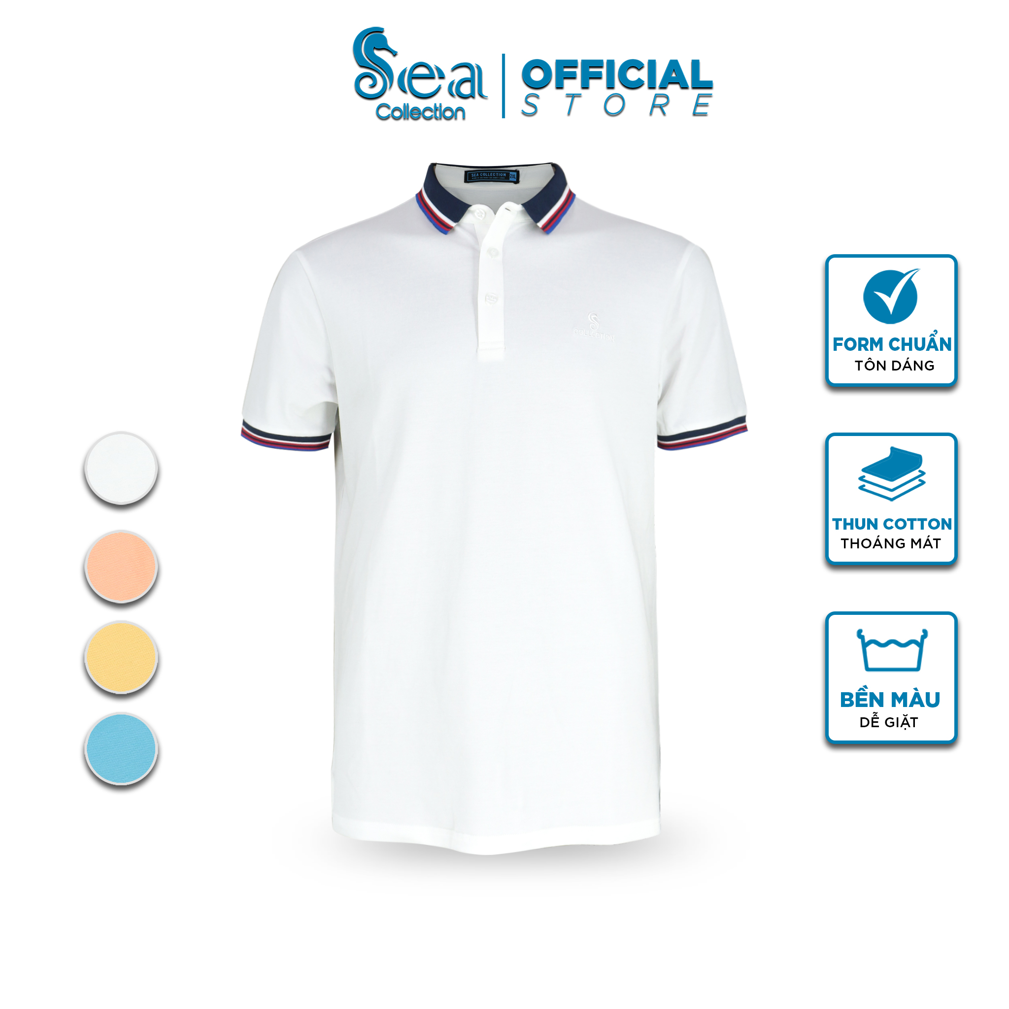 Áo Thun Polo Nam Thêu Sea Collection 12228