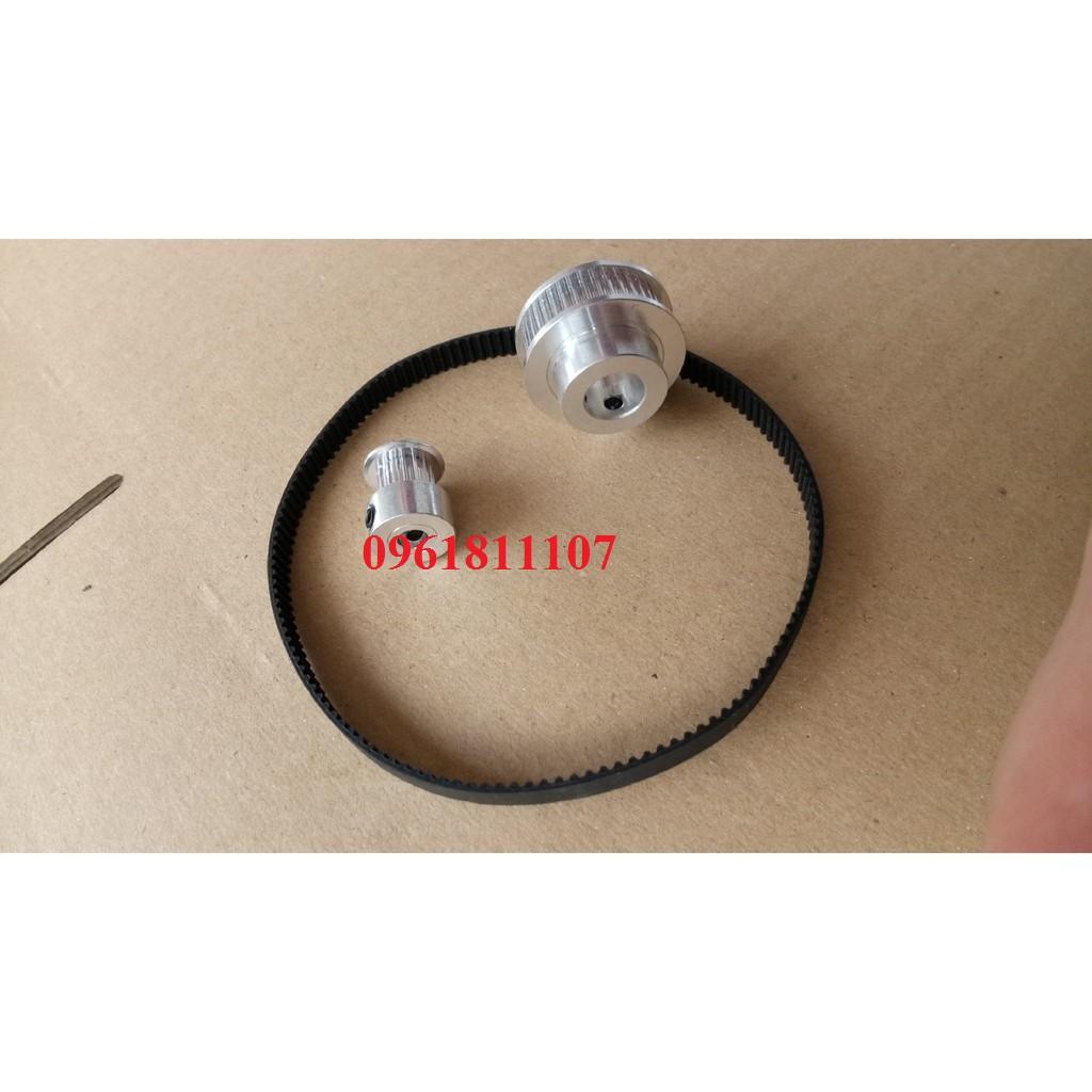 Bộ puly dây đai 16 - 36 răng lỗ cốt 5mm