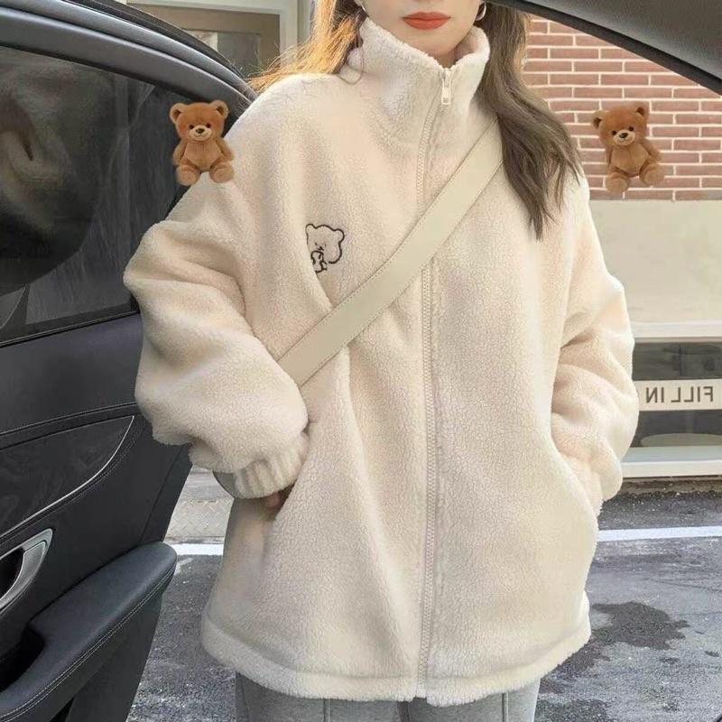 ÁO KHOÁC BÔNG THÊU - ÁO KHOÁC NỈ HOODIE 3 MÀU