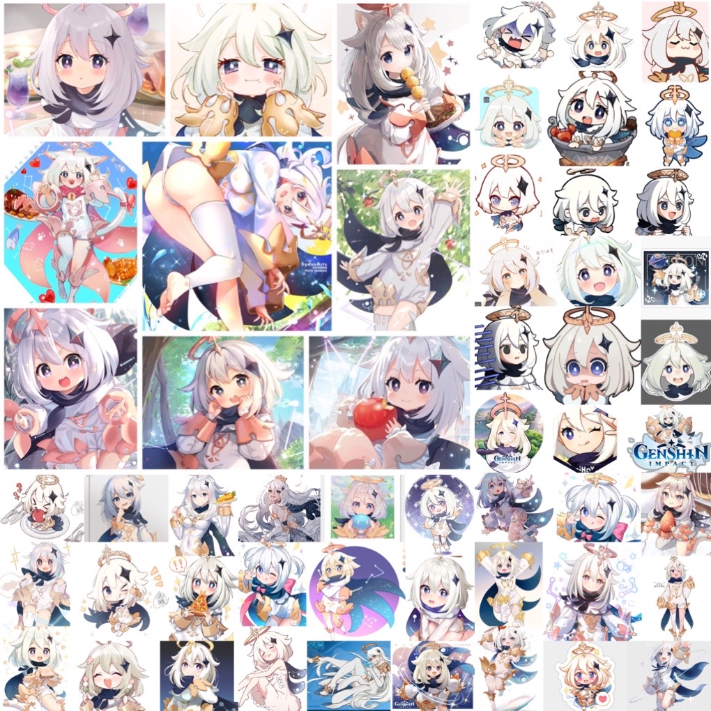 Ảnh Sticker paimon Hololive 30-60 cái khác nhau/ hình dán Hololive paimon