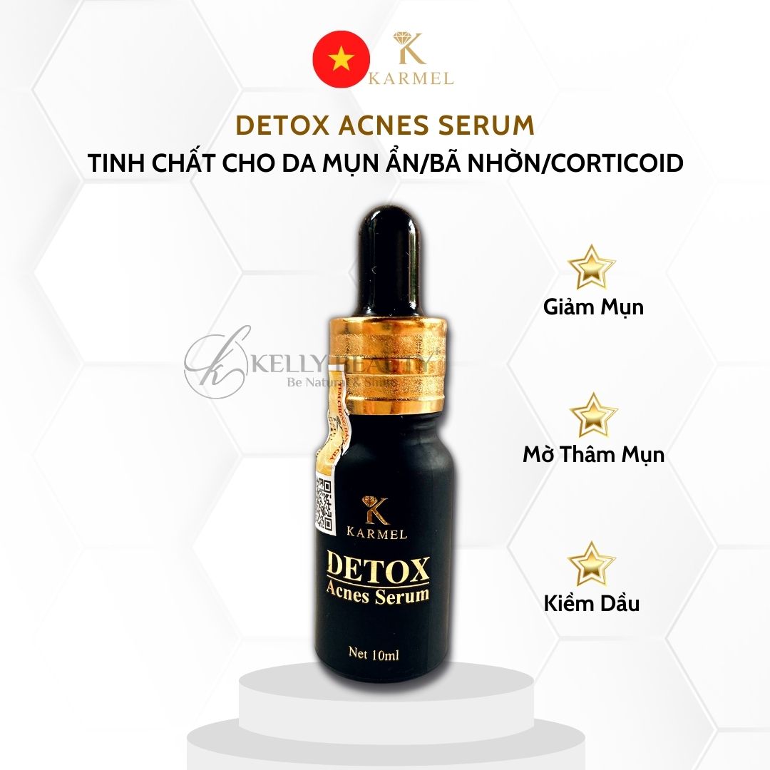 Karmel Detox Acnes Serum - Giải Quyết Mụn Ẩn, Bã Nhờn; Da Nhiễm Corticoid | Kelly Beauty