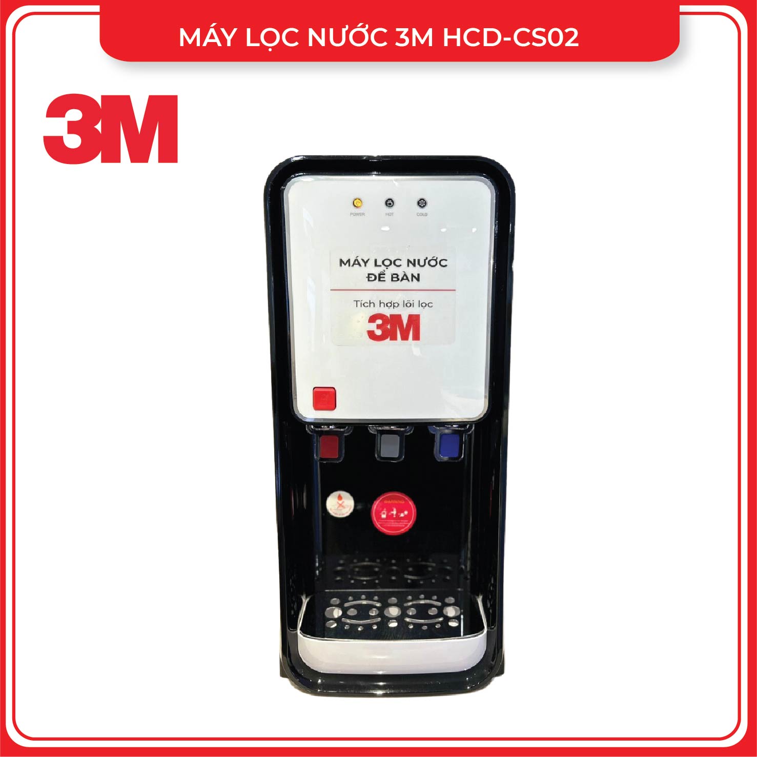 Máy Lọc Nước Nóng Lạnh Để Bàn 3M HCD-CS02 (Hàng chính hãng)