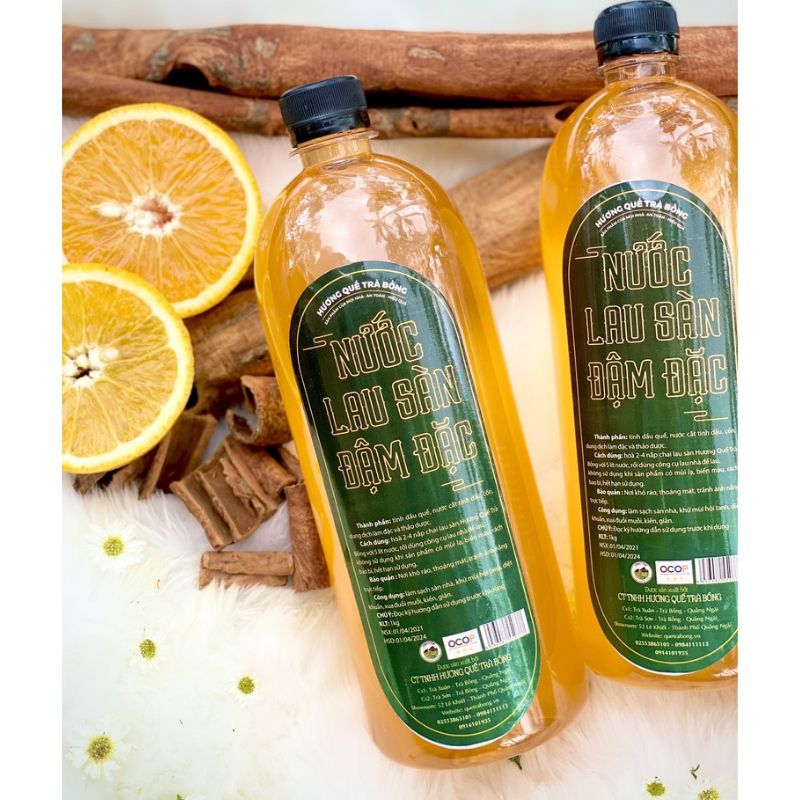 Nước lau sàn Quế Trà Bồng đậm đặc 1000ml