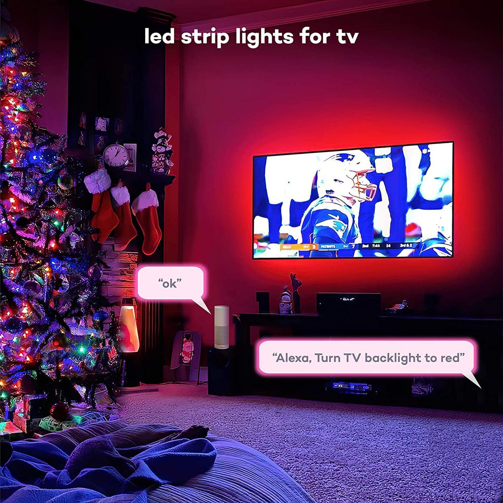 LED RGB Light Strip 5050 LED Tape Lights for Bedroom DIY Decor 5m