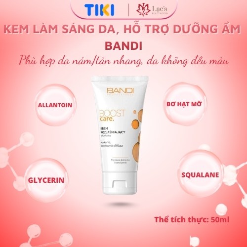 Kem dưỡng sáng làm đều màu da - BANDI BOOST CARE Brightening cream with Turmeric 50ml