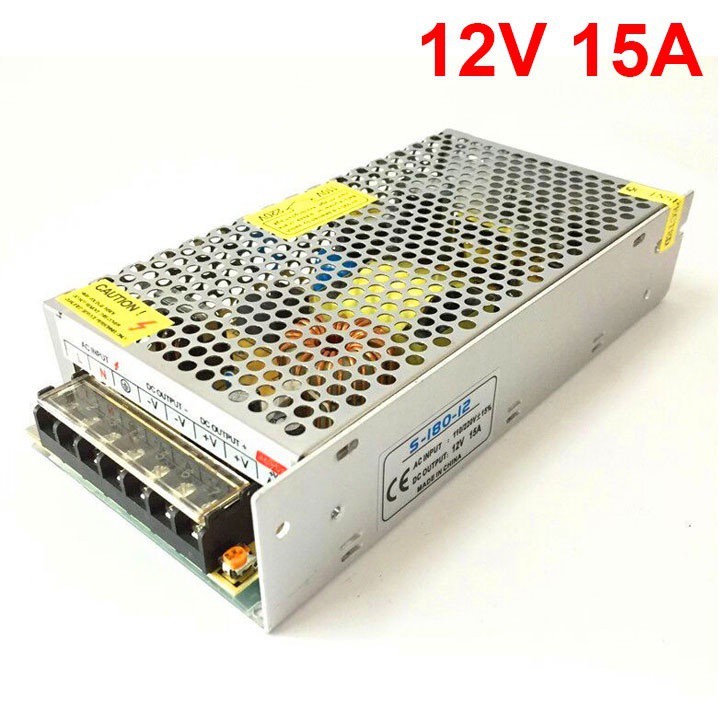 Nguồn Tổ Ong 12V 15A S-180-12 - Nguồn Tổng Camera