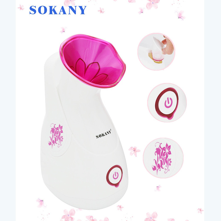 Máy xông hơi mặt phun sương  sokany618- 280w thảo dược giúp se lỗ chân lông, trắng sáng rạng ngời