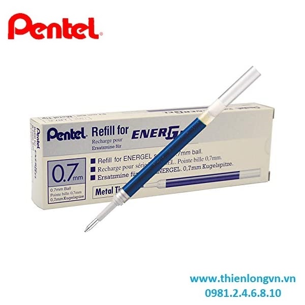 Hộp 12 Ruột bút nước energel Pentel LR7 màu xanh 0.7mm