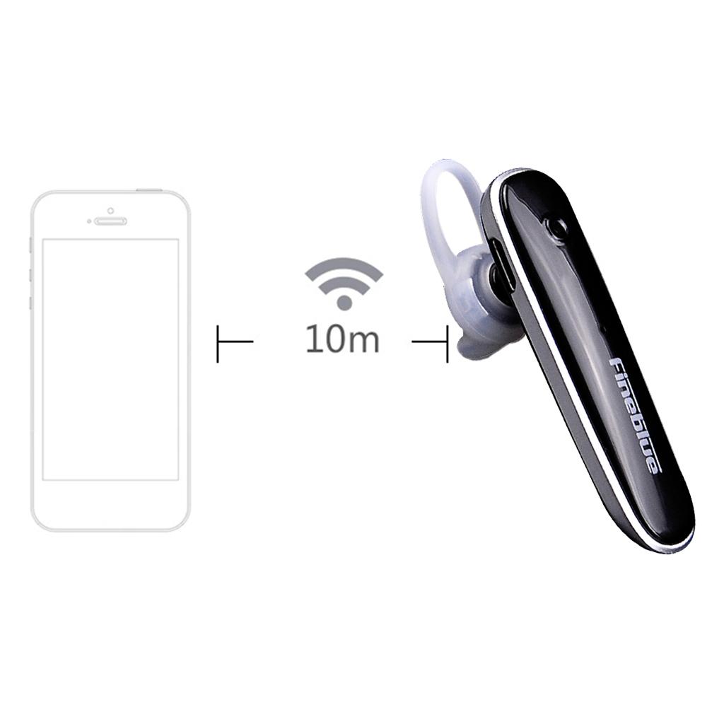 Fineblue Bluetooth 4.0 Headset Universal Earbud Earpiece Earhook