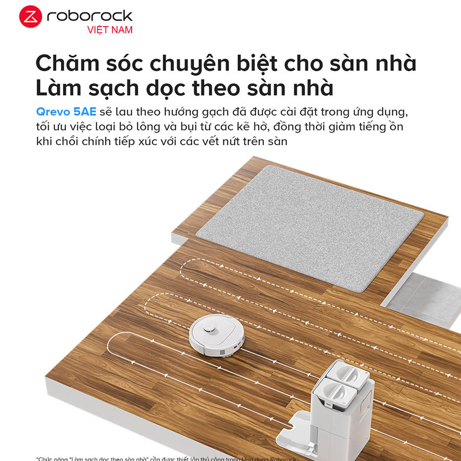 Robot hút bụi lau nhà Roborock Qrevo 5AE – Hàng Chính Hãng