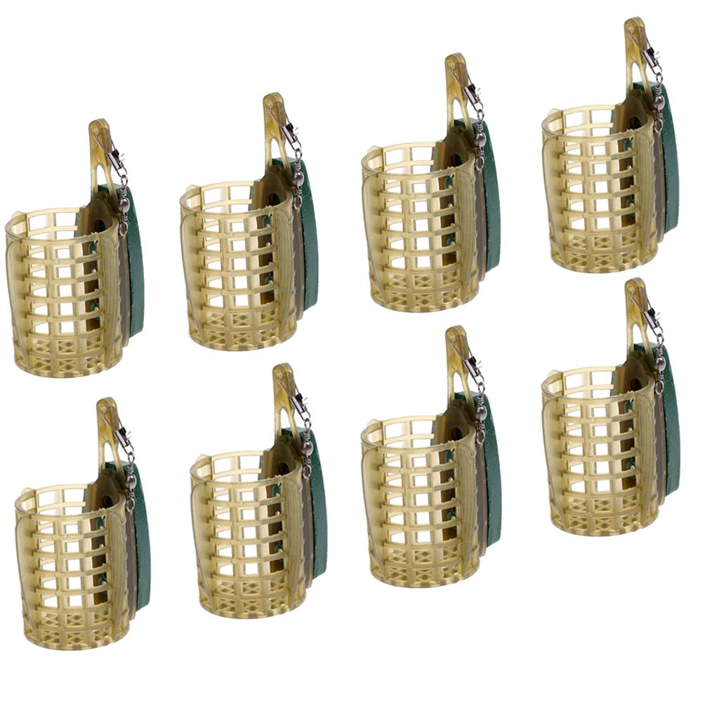 Fishing Feeder Lure Trap Bait Cage Bait Thrower with Lead Sinker