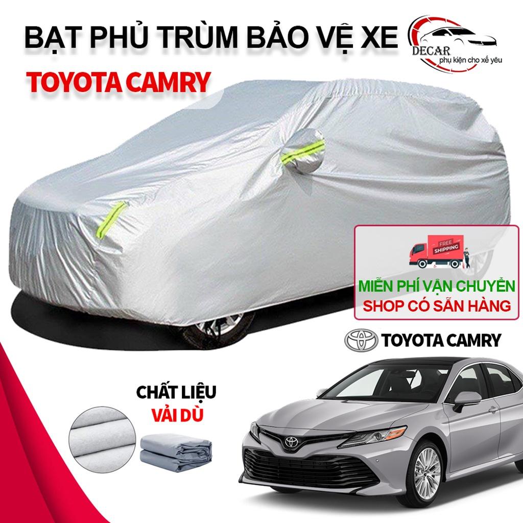 Bạt phủ trùm xe ô tô Toyota Camry , bạt vải dù Oxford đậy bao trùm xe oto sedan 5 chỗ , áo trùm bảo vệ xe