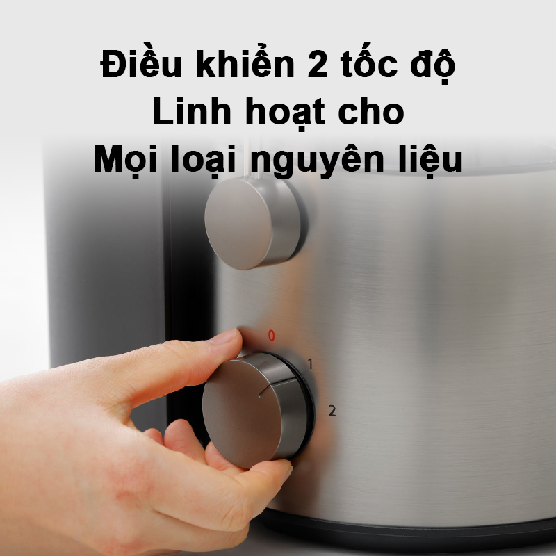 Máy ép trái cây Panasonic MJ-CB600SRA- Ép nhanh, nghiền kiệt với mâm xay 100% kim loại - Công suất 1000W- Dung tích 2.0L - Vệ sinh bằng máy rửa bát - Hàng chính hãng