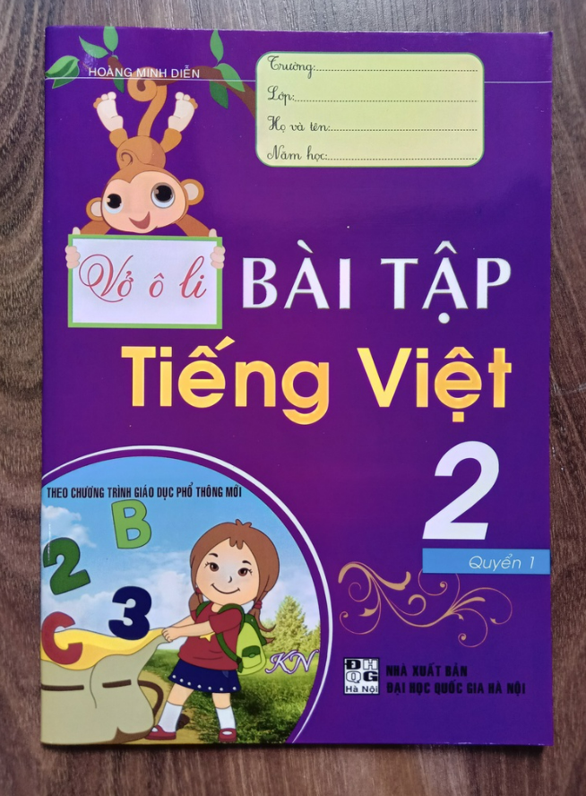 Sách - Vở Ô Li Bài Tập Tiếng Việt 2 Quyển 1